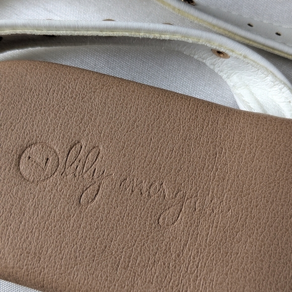 Lily Morgan, White & Gold Studded Sandals NWT. - Picture 5 of 5